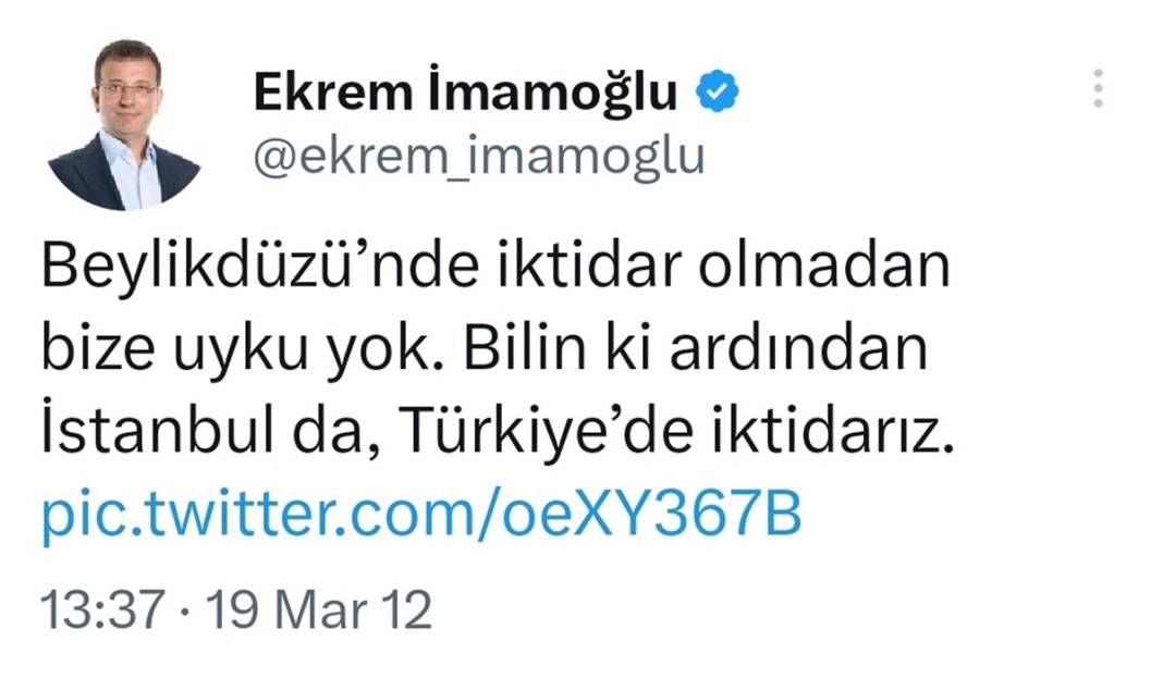 11 yıl önceki paylaşımı şaşkınlık uyandırdı! İmamoğlu yıllar önce bugünleri öngörmüş 6